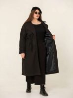 پالتو فوتر شنل دار - تصویر 9