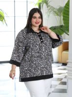 شومیز مجلسی سایز بزرگ - تصویر 4