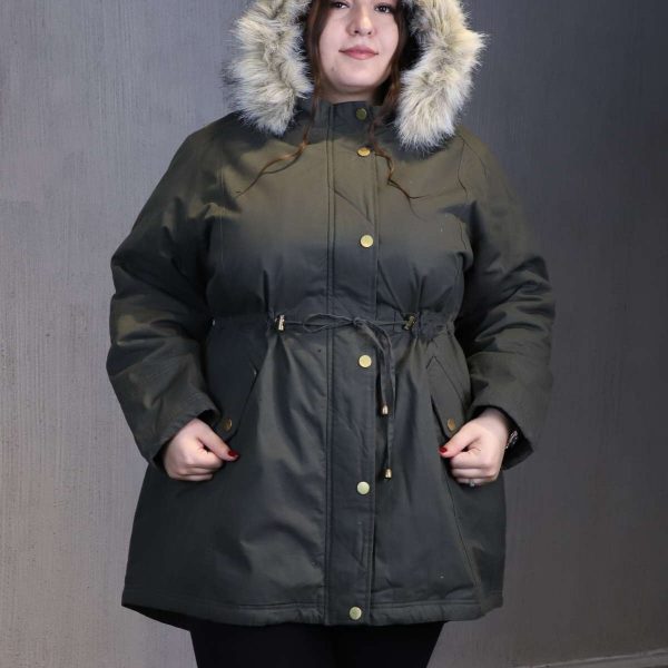 کاپشن وارداتی خزدار