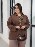 شومیز کرواتی قواره دار - تصویر 6