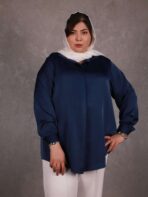 شومیز ساتن قواره دار - تصویر 4