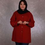 مانتو حریر یقه مردانه