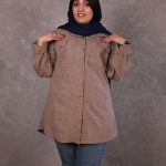 مانتو سافاری یقه مردانه