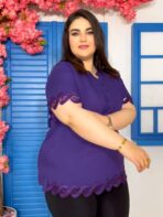 تیشرت با نوار گیپور - تصویر 5