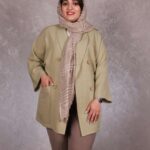 مانتو جلوباز یقه آرشال