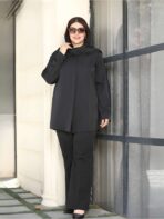 شومیز مشکی خرجکار لمه