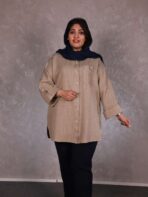تونیک مانتویی سایزبزرگ - تصویر 7