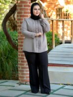 شومیز یقه چین دار قواره دار - تصویر 6
