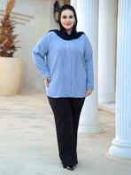 شومیز یقه چین دار قواره دار