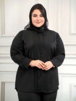 شومیز یقه چین دار قواره دار - تصویر 9