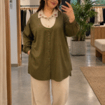 تونیک یقه گلدوزی