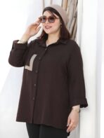 تونیک مانتویی جیب شلال - تصویر 5