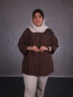 تونیک قواره دار راه راه - تصویر 7