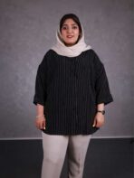 تونیک قواره دار راه راه - تصویر 10
