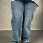 شلوار جین نیم بگ فول کش