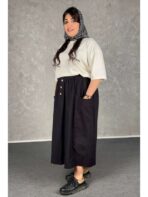 دامن لینن قواره دار