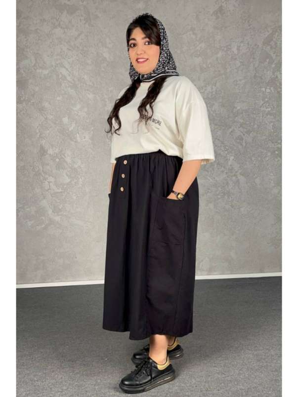 Compress_20260821_150025_5337 دامن لینن قواره دار - تصویر 1