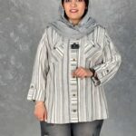 تونیک راه راه سایزبزرگ