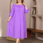 پیراهن یقه کش قواره دار