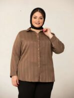 شومیز کریشه قواره بزرگ - تصویر 6