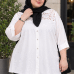 شومیز قواره دار گیپوردوزی